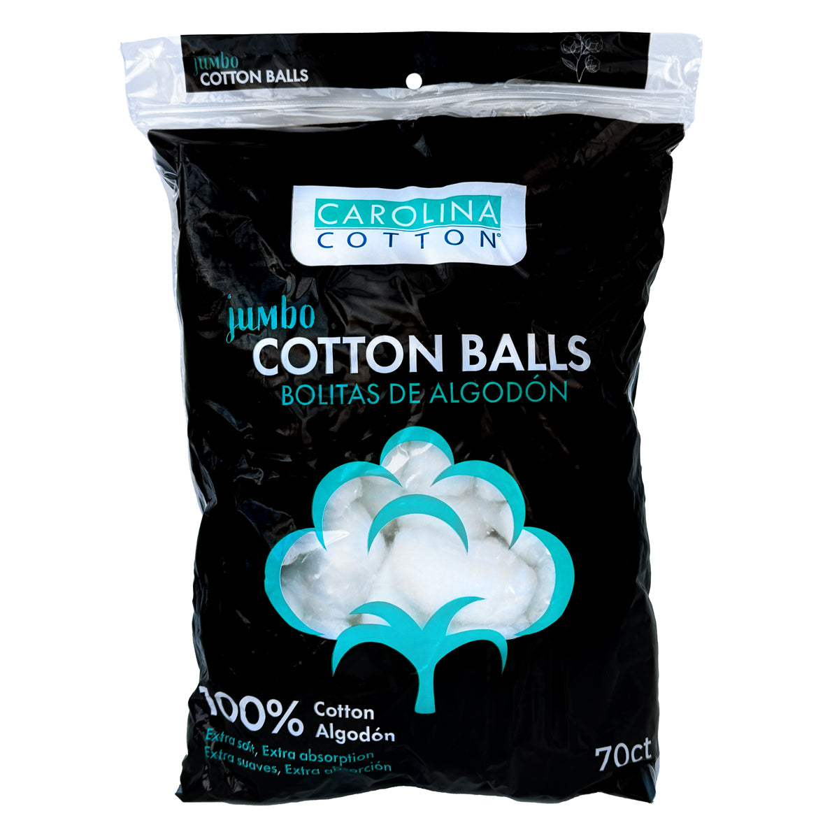 Carolina Cotton Jumbo Size Cotton Balls, 70 ct