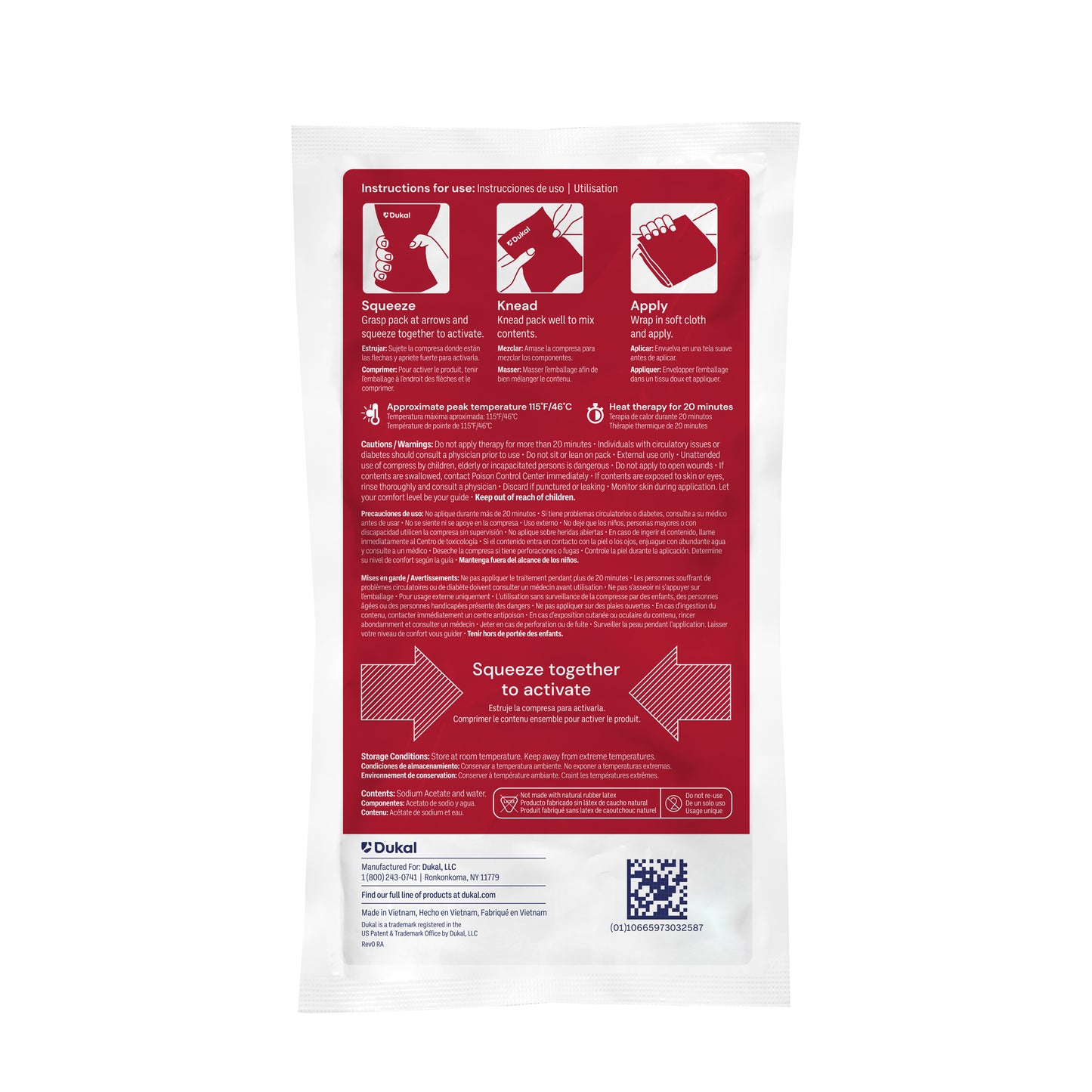 Dukal Instant Hot Pack, 24 ct