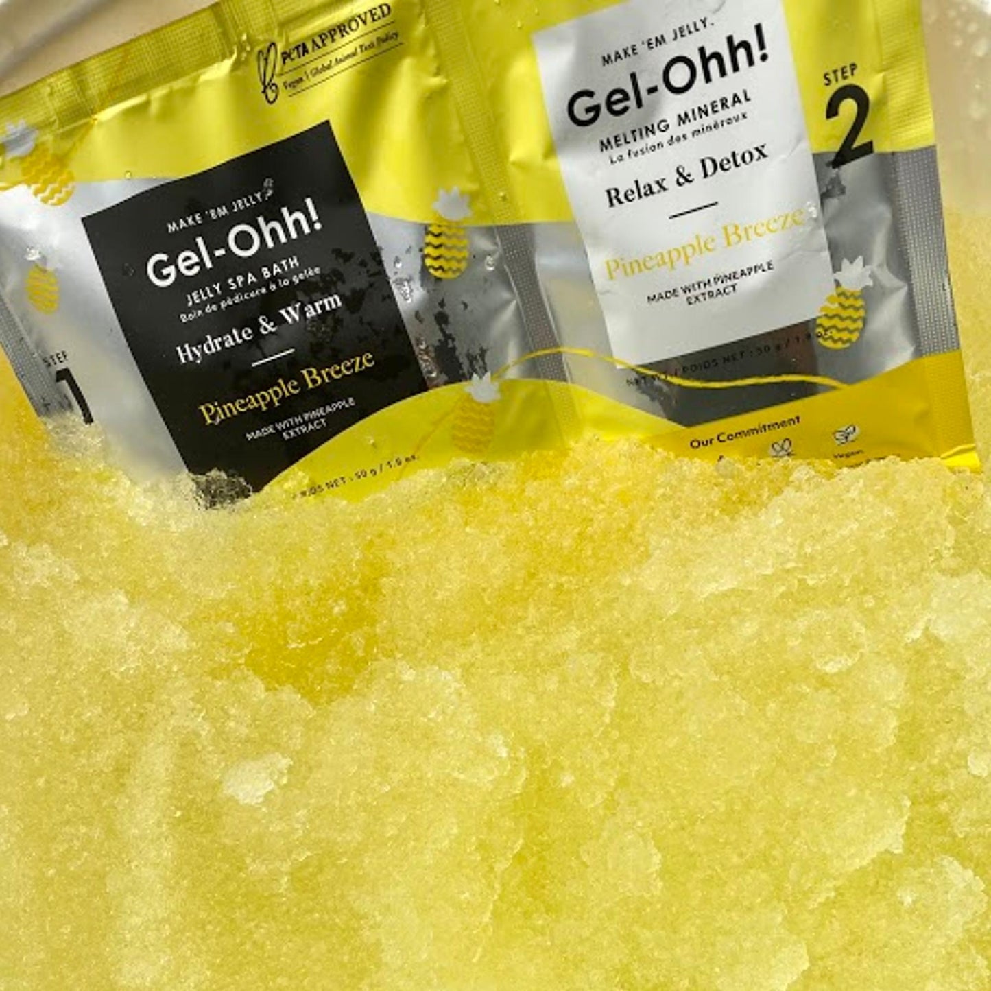 Avry Beauty Gel-Ohh! Jelly Spa Pedi Bath, Pineapple Breeze *Limited Edition*