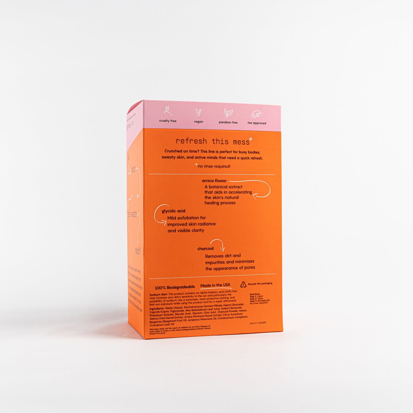 Busy Co. Large Body Wipes, Clarifying Citrus, 80ct