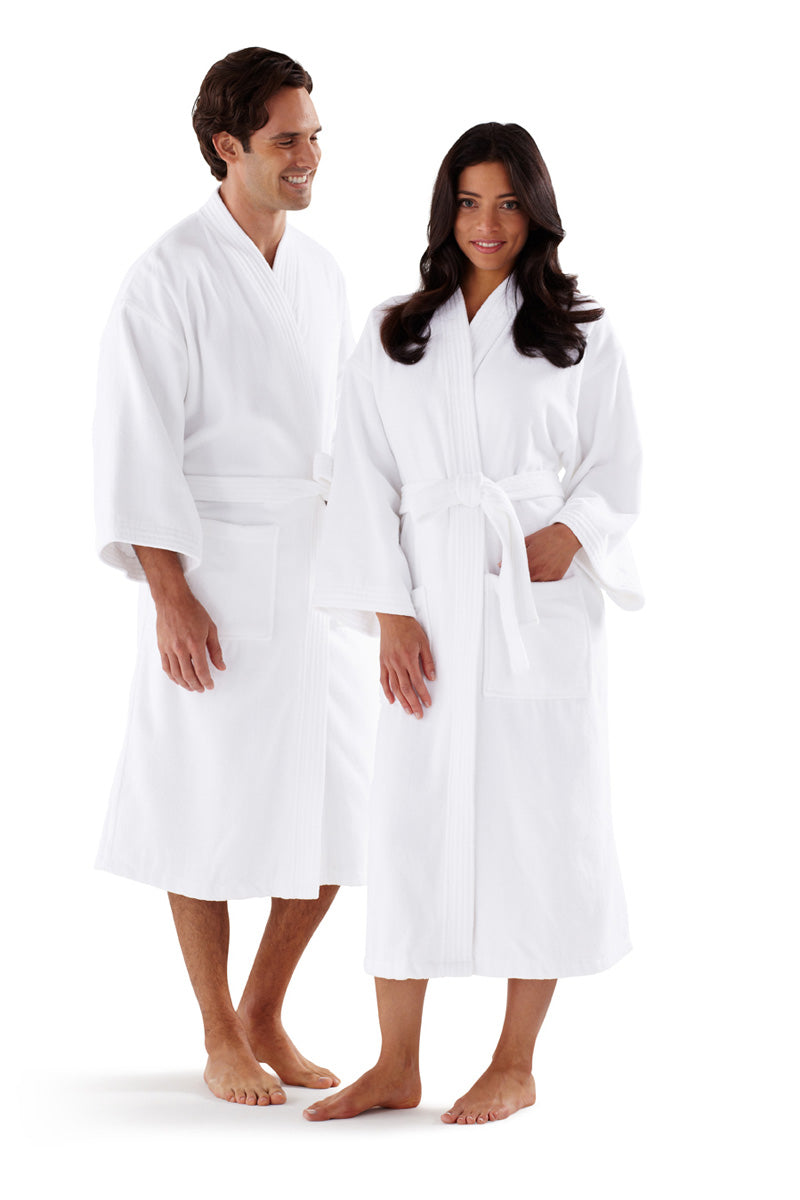 Boca Terry Velour Robe, White