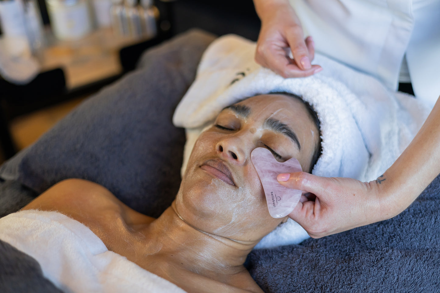 Bellabaci Rose Quartz Gua-Sha Tool, 1 ct