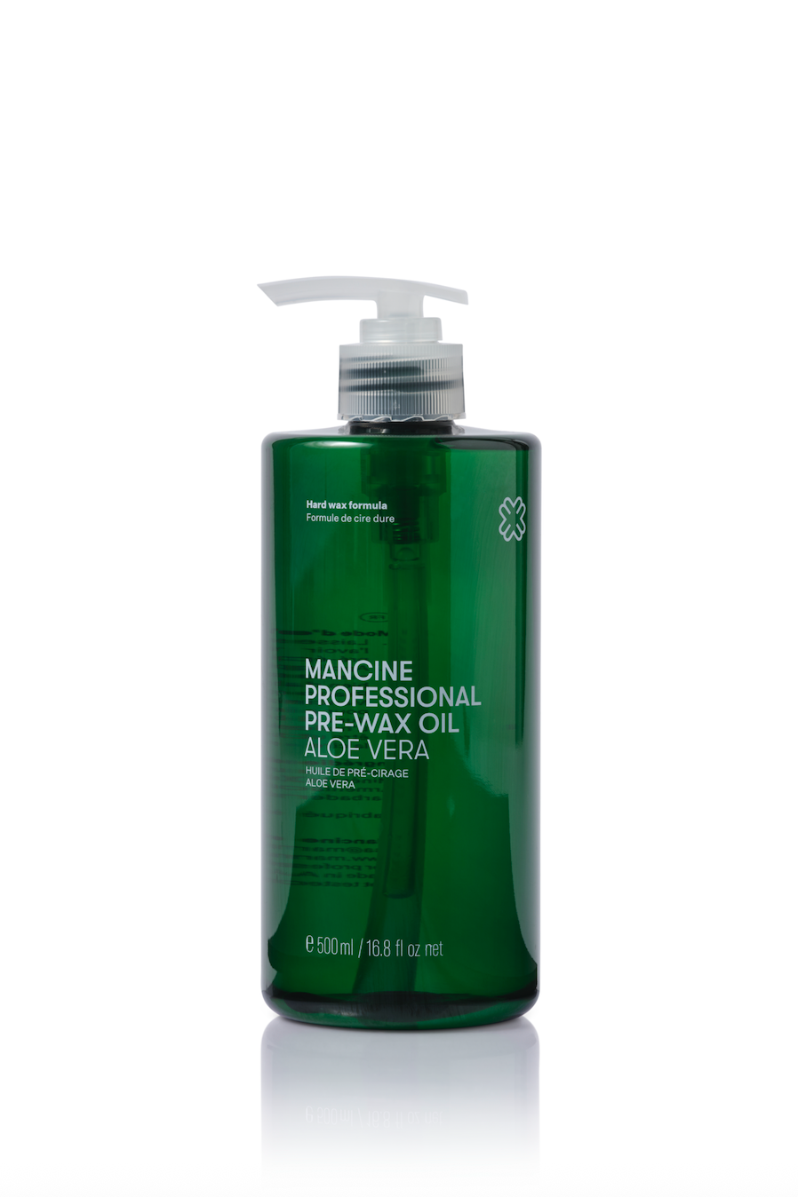 Mancine Pre-Wax Oil with Aloe Vera for Hard Wax, 16.8 fl oz
