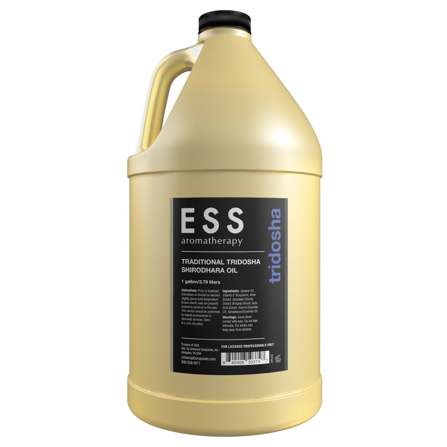 ESS Traditional Tridosha Shirodhara Oil, 1 gallon