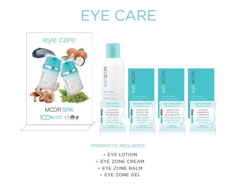 Moor Spa Product Category Display, Eye Care