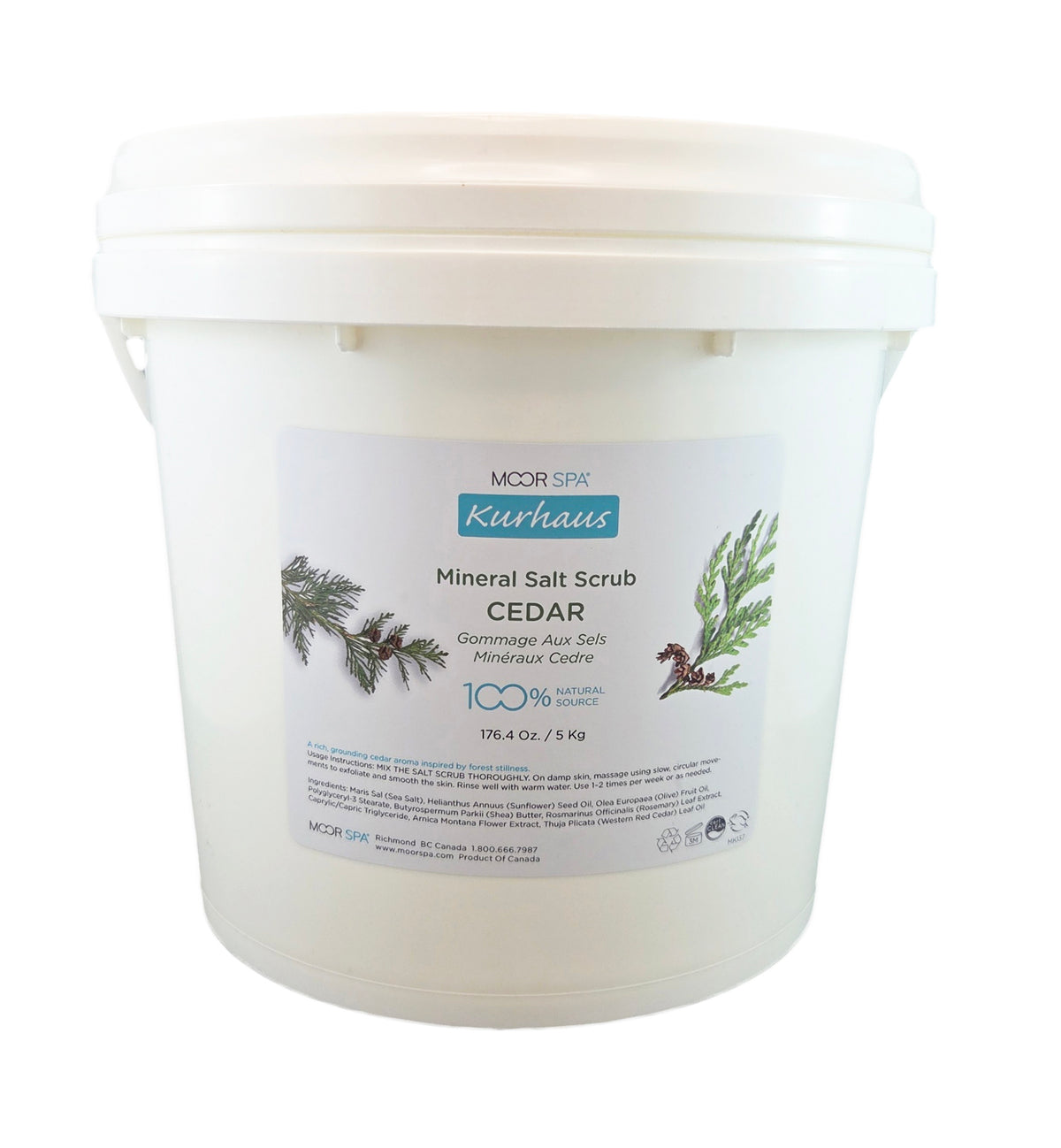 Kurhaus Mineral Salt Scrub, Cedar