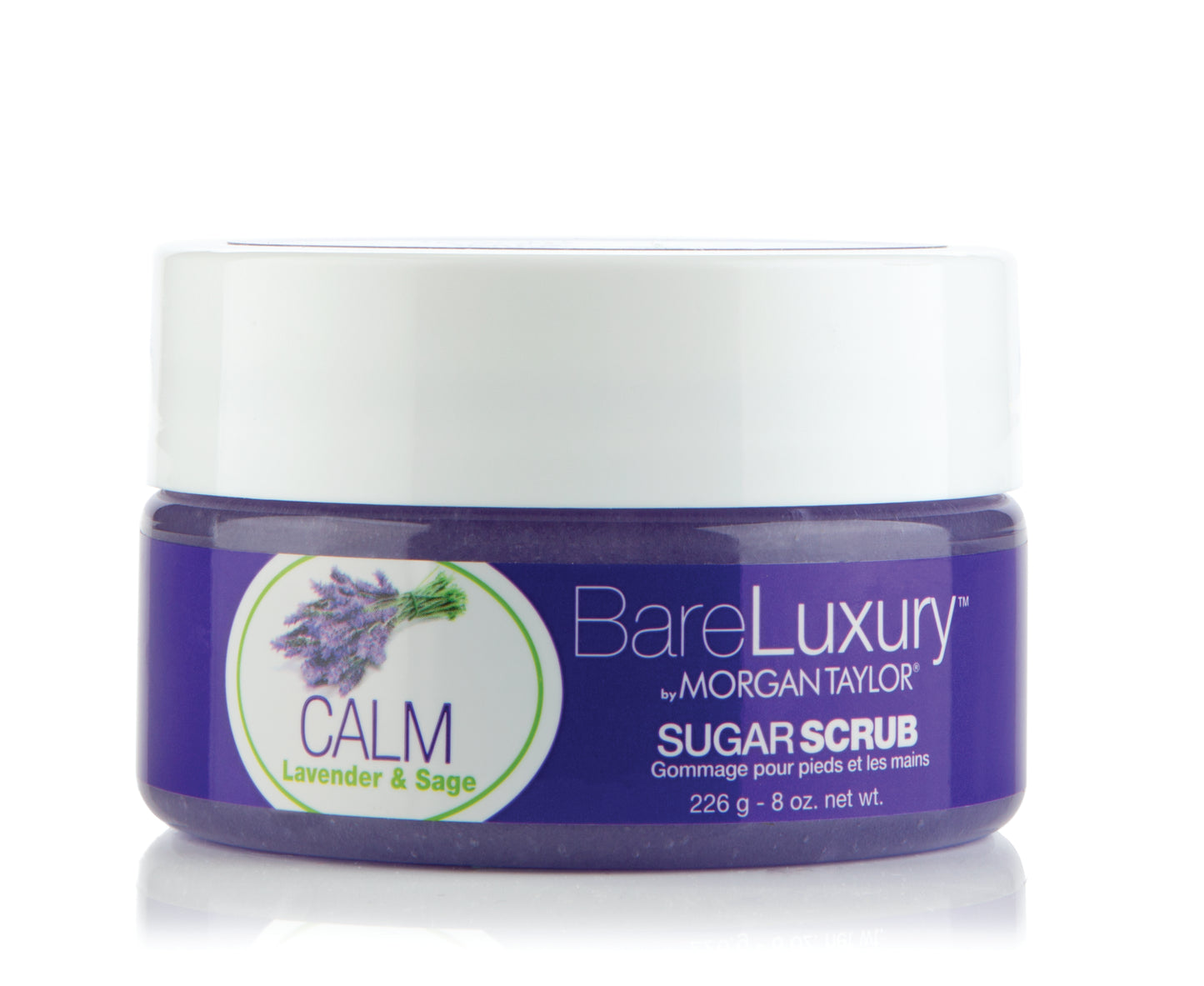 BareLuxury by Morgan Taylor, Sugar Scrub, Calm Lavender & Sage, 8 oz