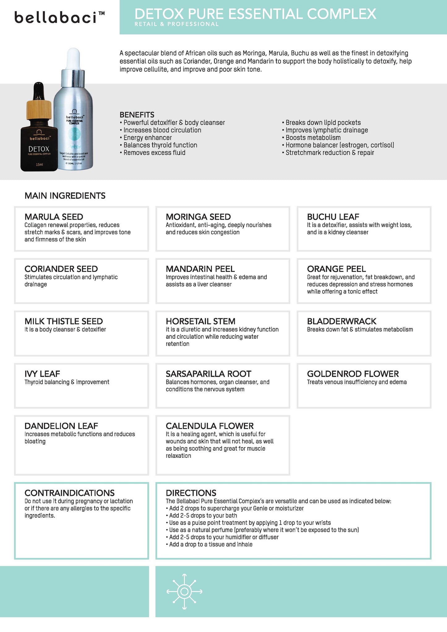 Bellabaci Buy 2 Get 1 FREE, Detox Pure Essential Complex, 15 mL