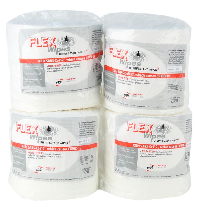 Flex Disinfecting Gym Wipes and a FREE Stainless Steel Dispenser