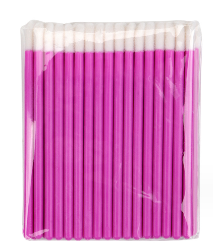 Lint Free Lip Gloss Applicators, Pink, 50 ct.