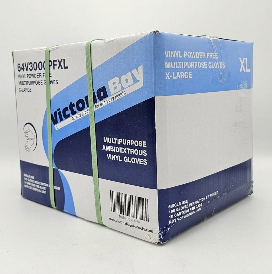 Clear Vinyl Powder Free Gloves, 100 ct