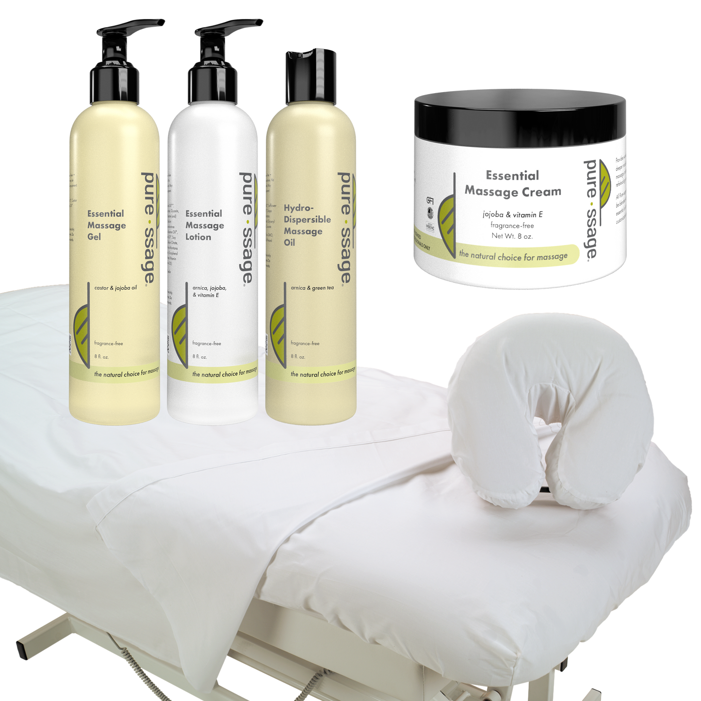 Pure-ssage Massage Intro Kit with Sheet Set
