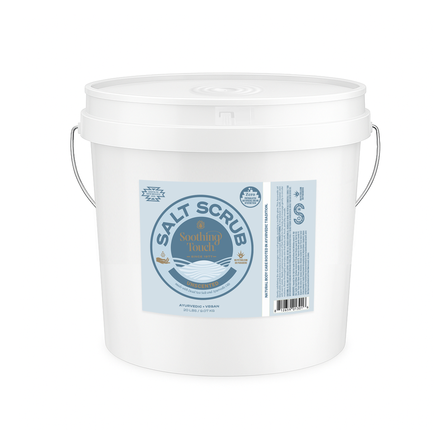 Soothing Touch Salt Scrub, Unscented, 20 lbs