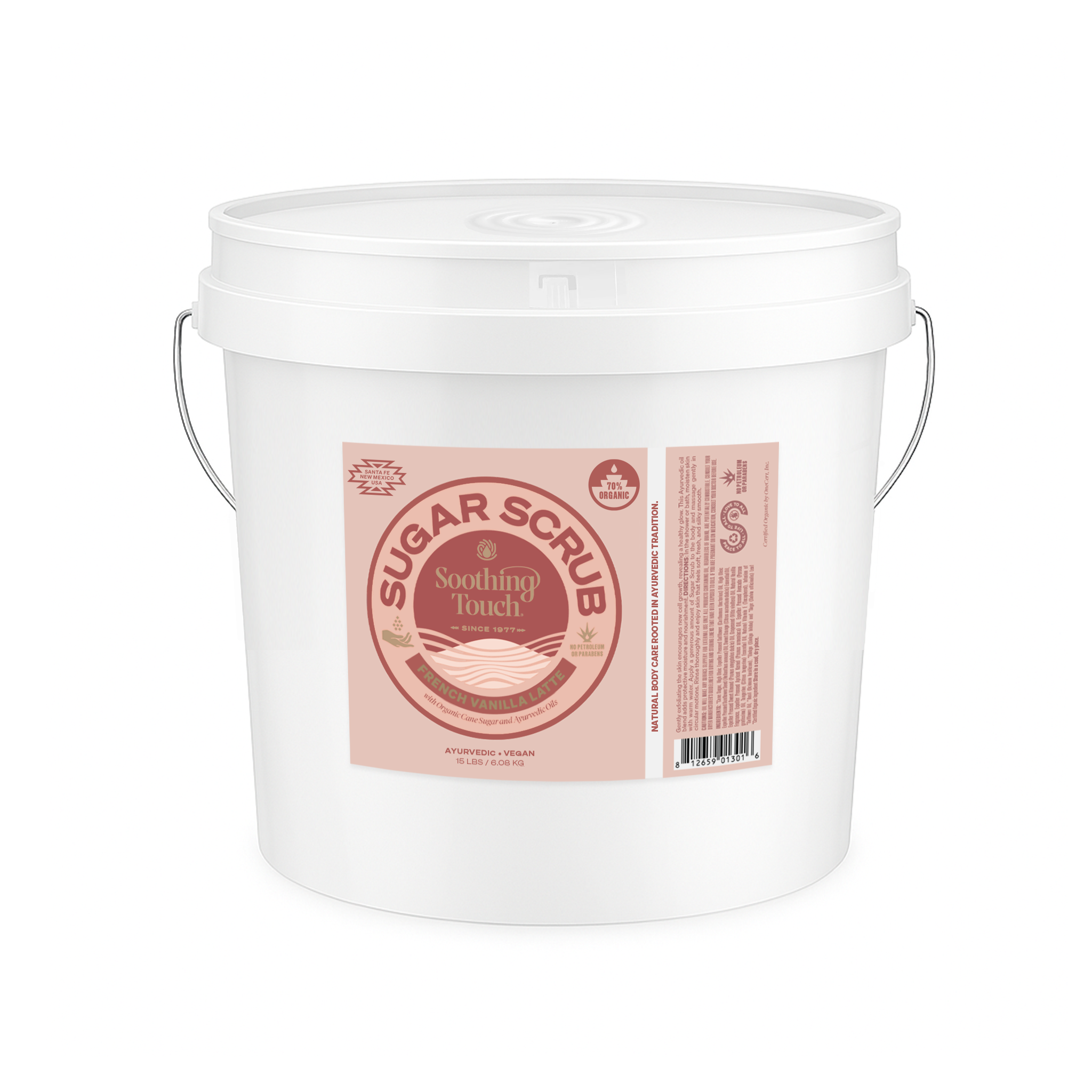 Soothing Touch Sugar Scrub, French Vanilla Latte, 15 lbs