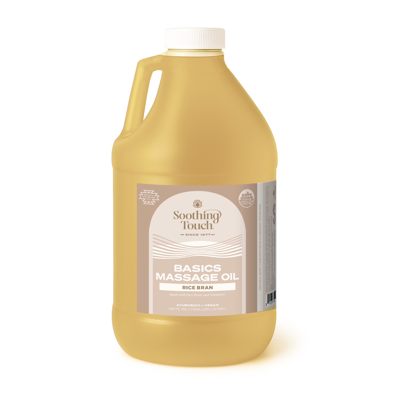 Basics Rice Bran Blend Massage Oil, 1 gallon