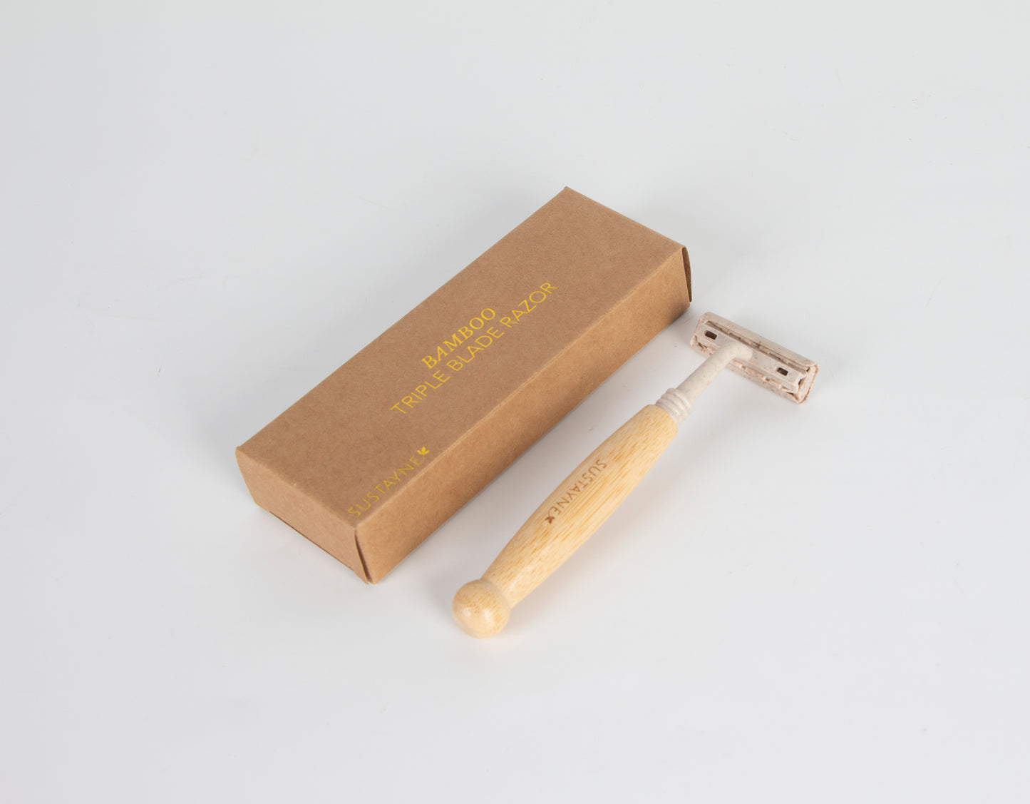 Sustayne Razor, Bamboo, Triple Blade