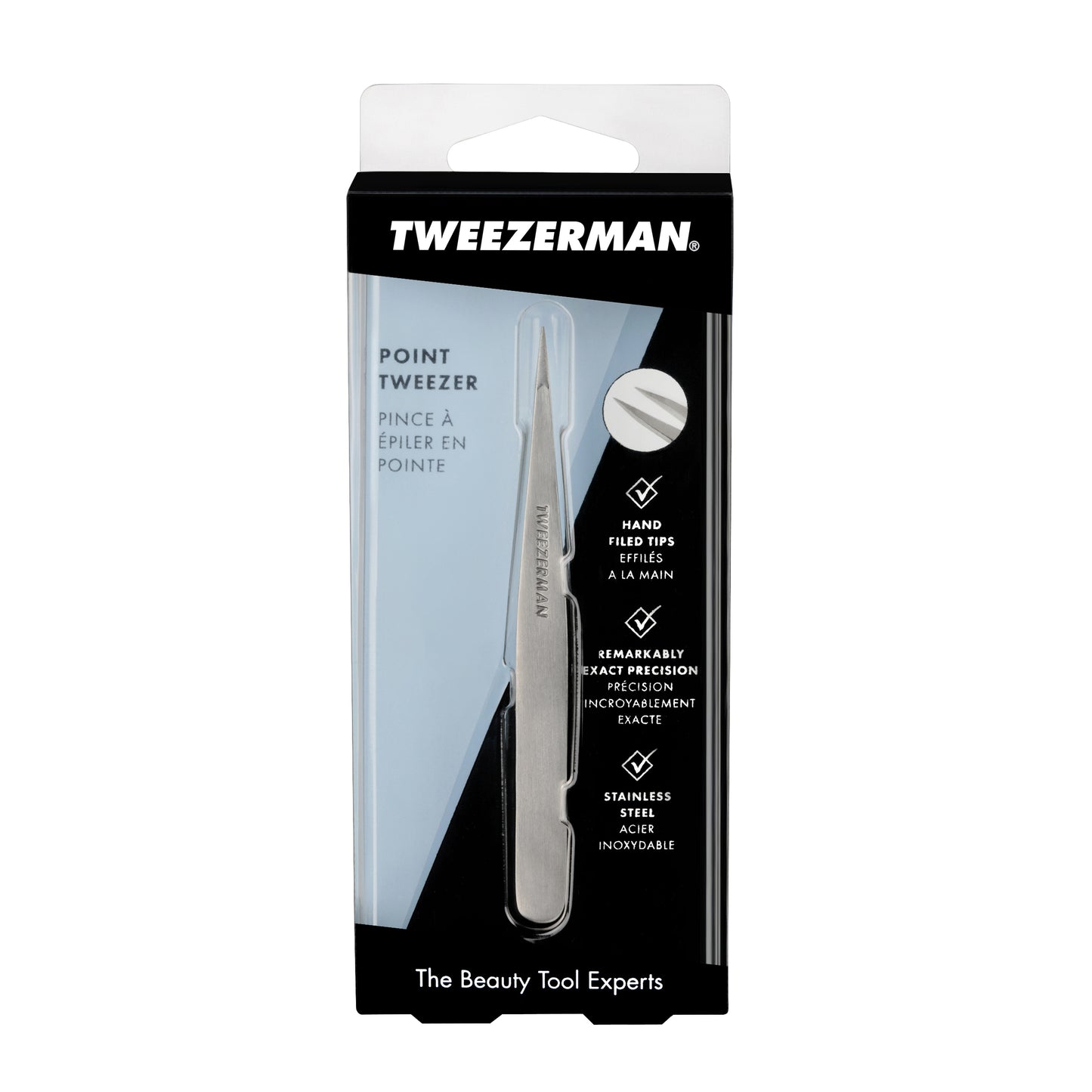 Tweezerman Point Tweezer, Stainless Steel