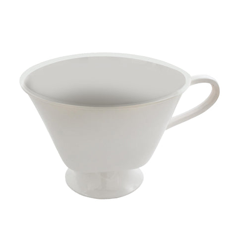 Image of White Lion White Oversize Teacup Display