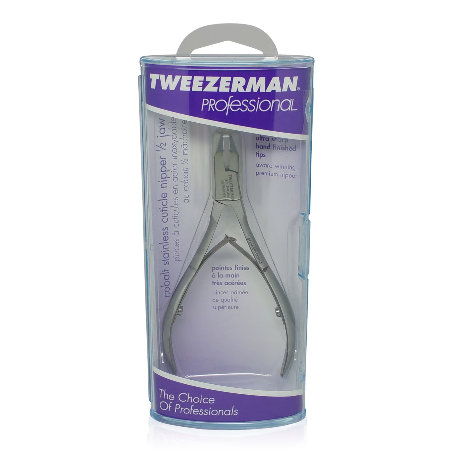 Tweezerman Cobalt Cuticle Nipper, Stainless Steel