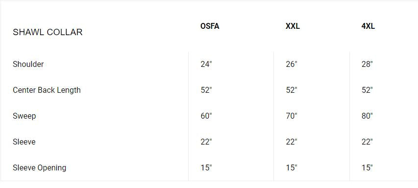 Boca Terry Shawl Variegated Stripe Robe, White, OSFM