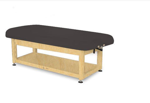 Image of Living Earth Crafts Napa Flat Top Spa Treatment Table with Shelf Base