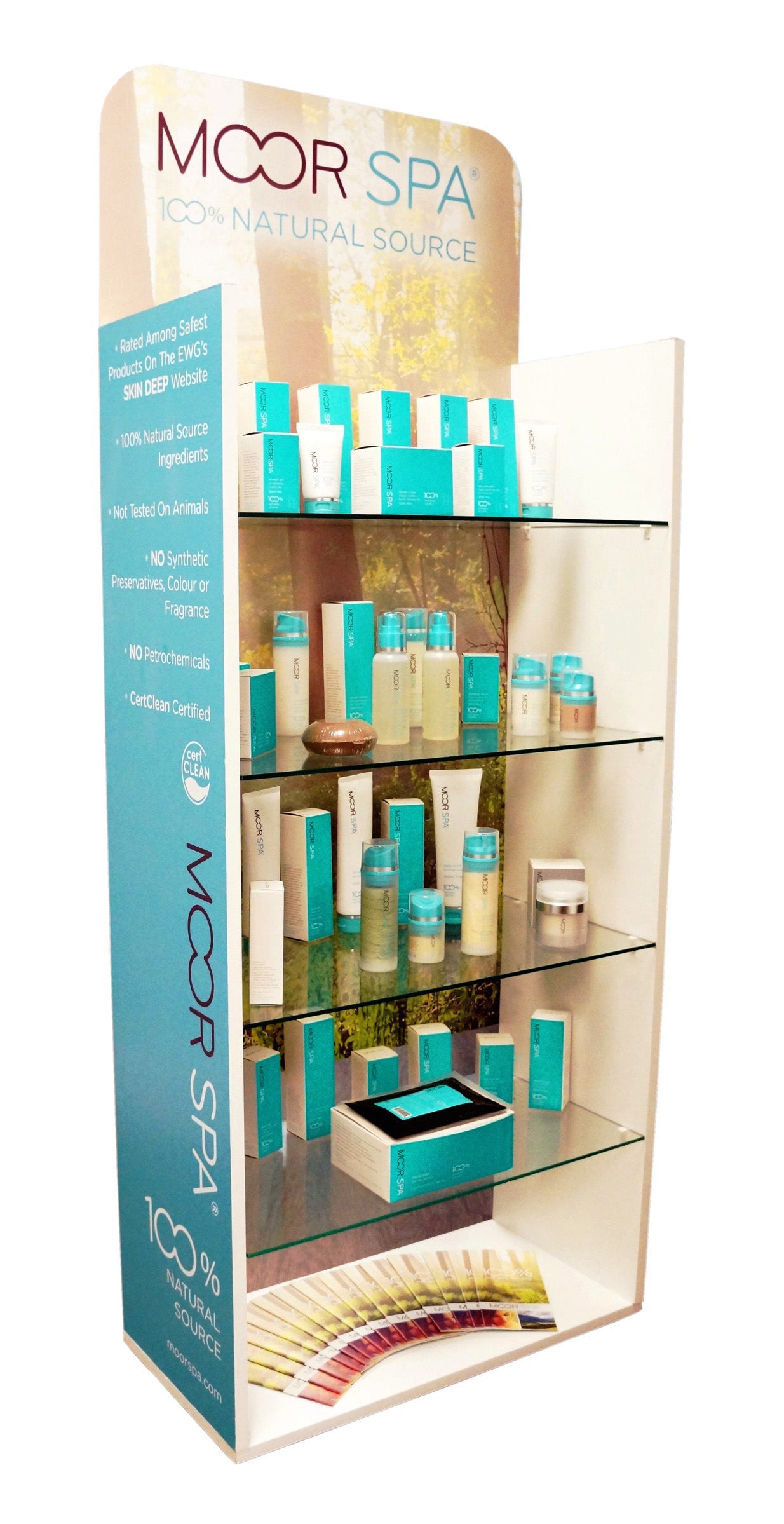 Moor Spa POS Display Stand (2 ft x 1 ft x 5 ft)