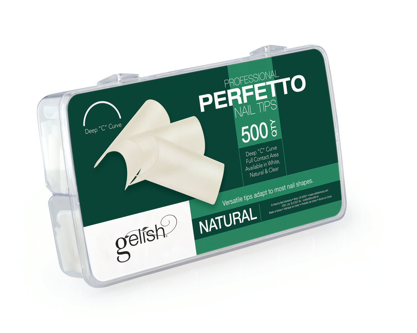 Gelish ProHesion Perfetto Nail Tips, Natural, 500 ct