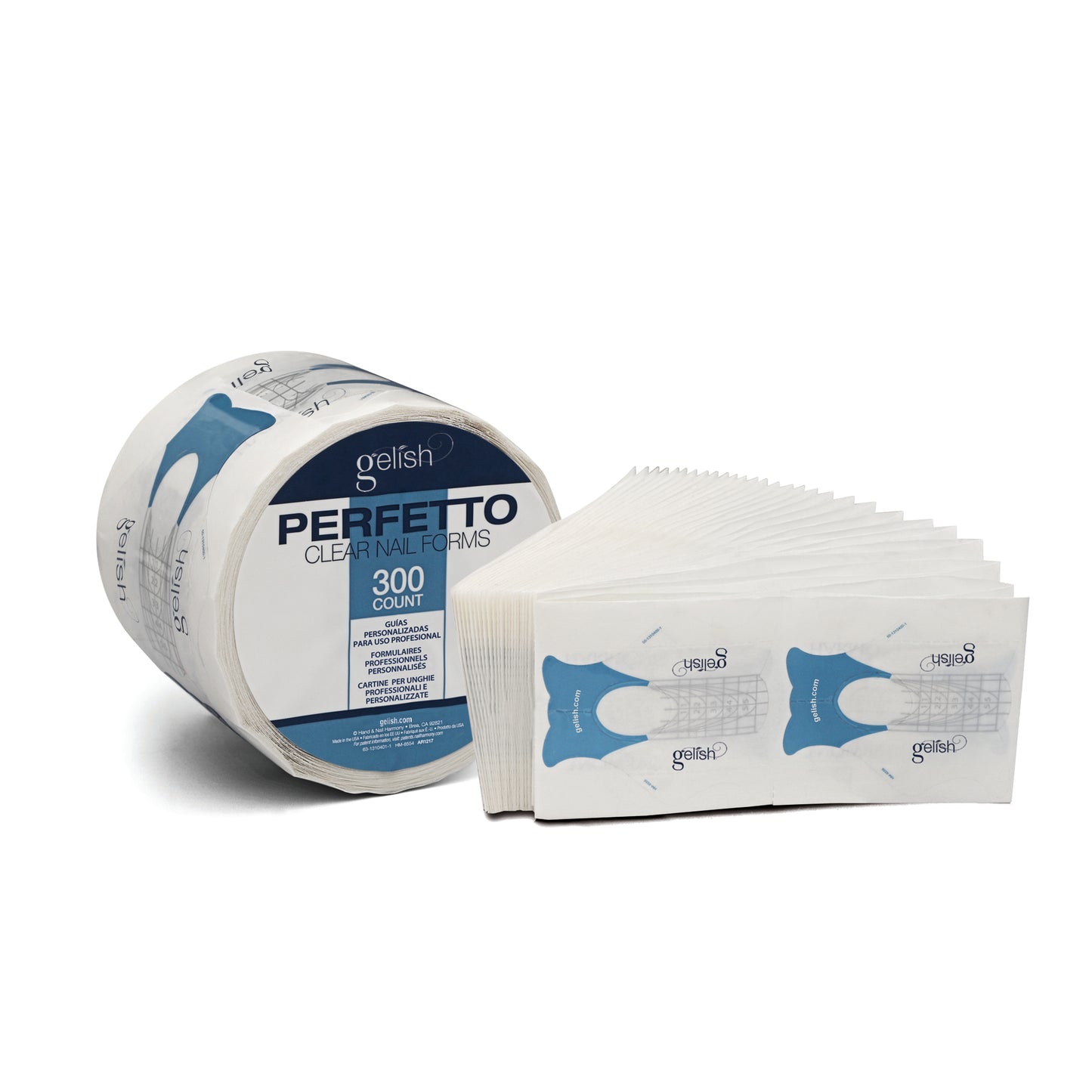 Gelish Perfetto Nail Forms, Clear, 300 ct