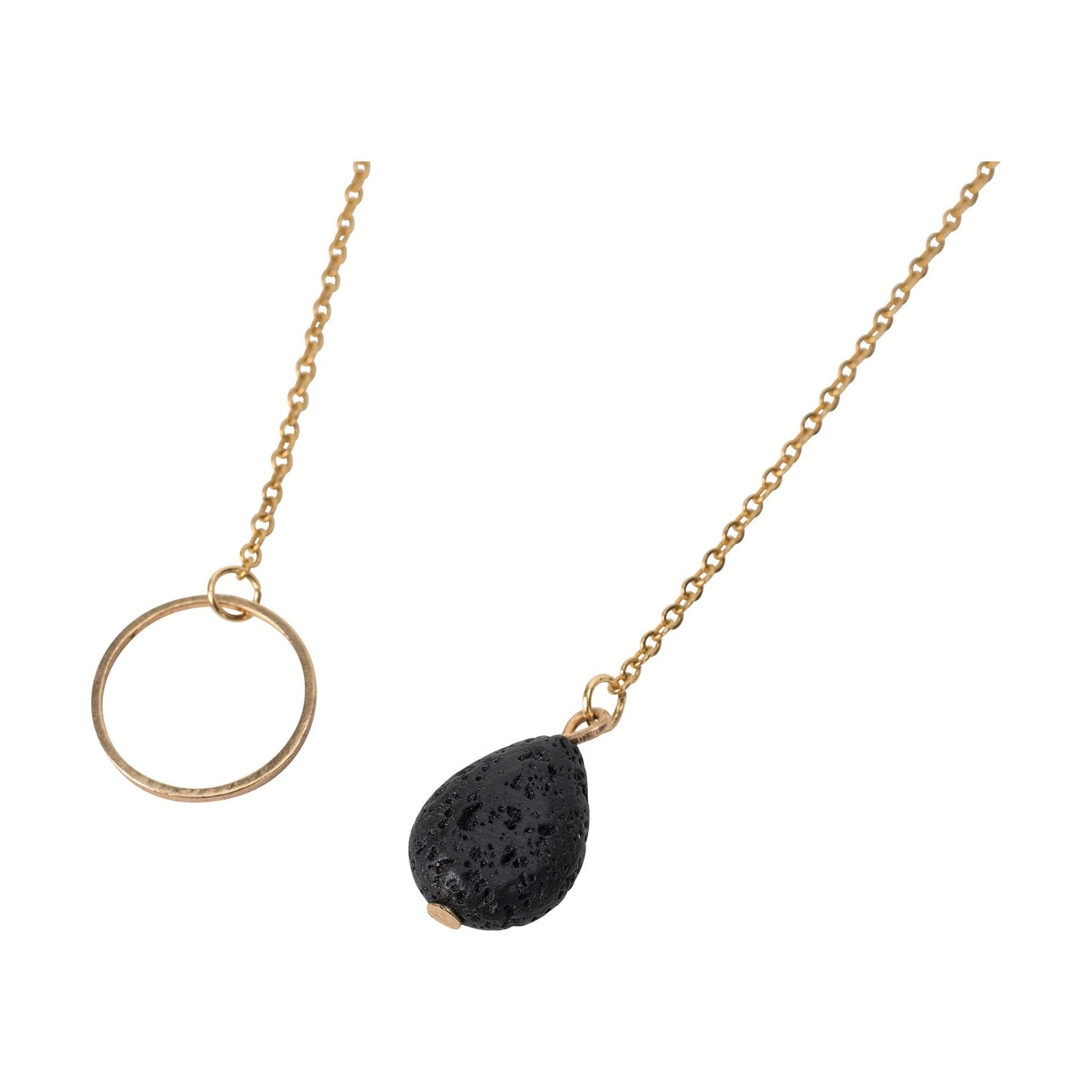 Serina & Company Tear Drop Lava Necklace