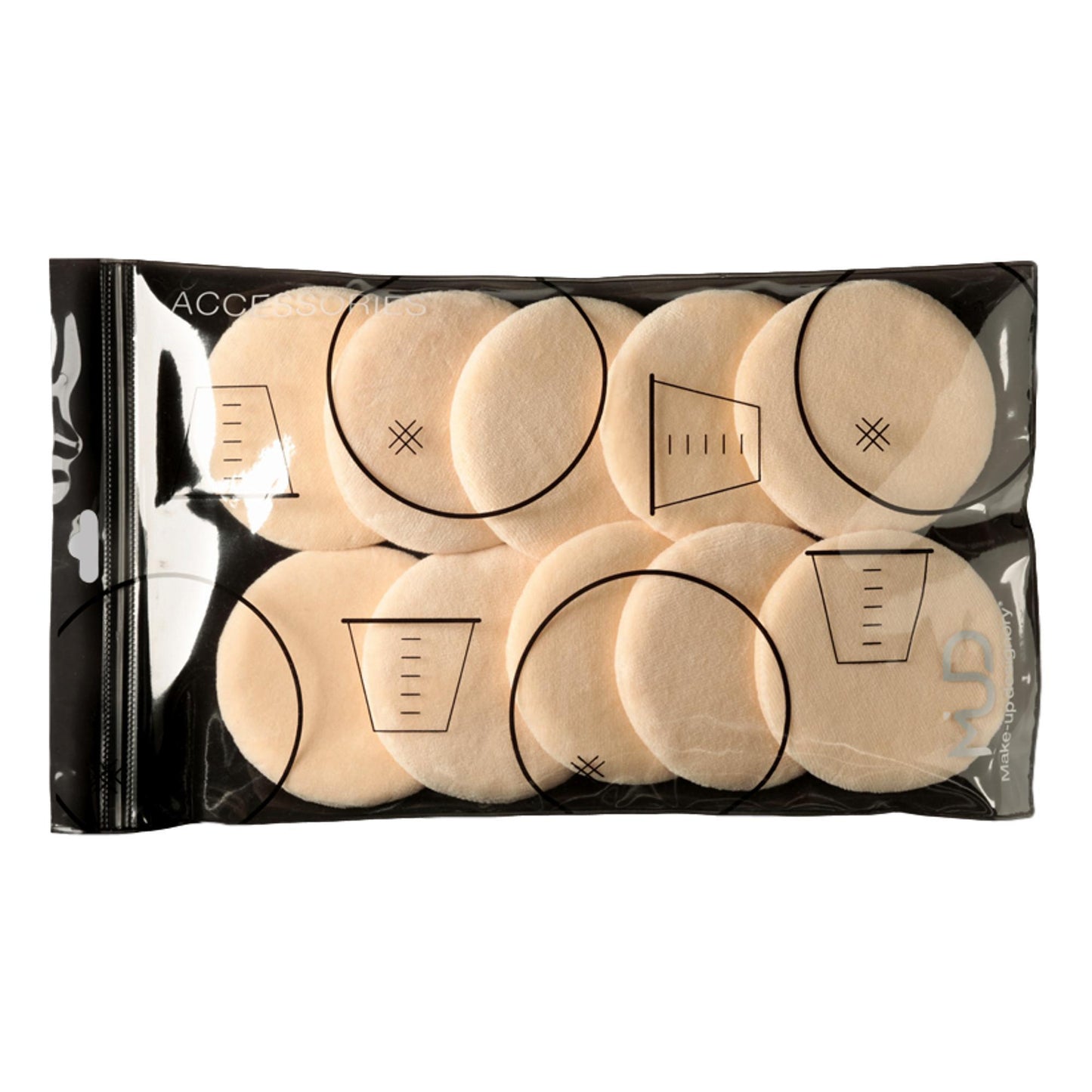 MUD Accessories, Powder Puff, 10 pk
