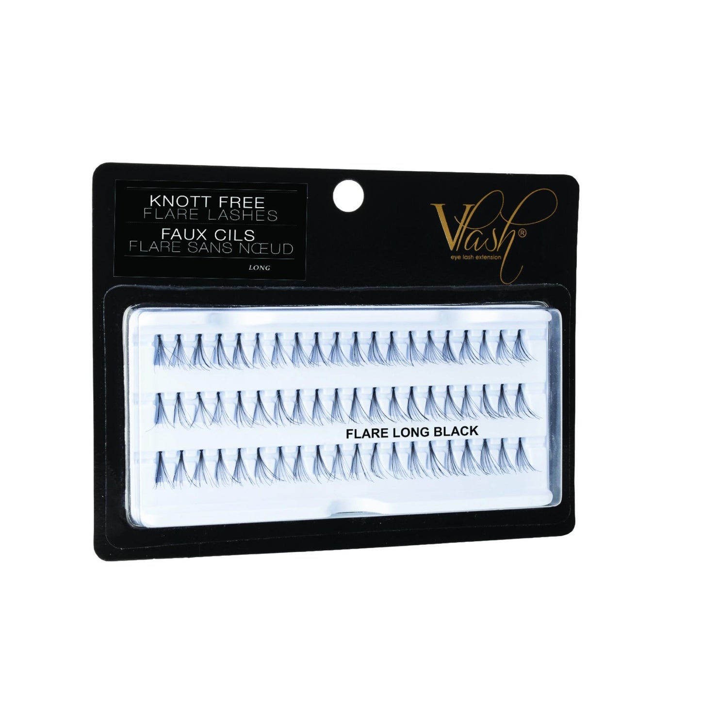 Vlash Knot Free Flare Lashes, Long-60 ct. 1 Tray