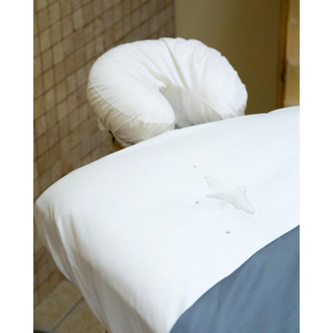 Image of Sposh Premium Waterproof Fitted Sheet for Massage Tables,  White