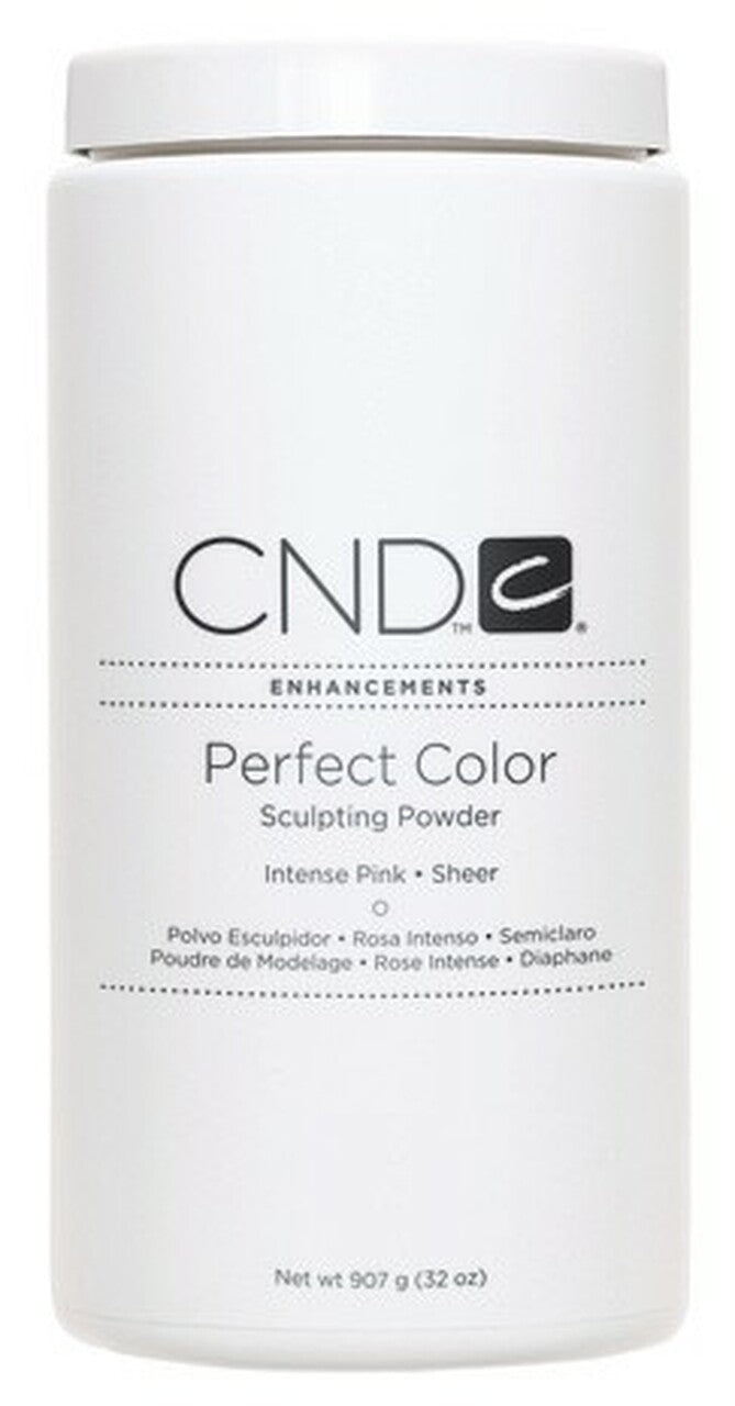CND Enhancements, Perfect Color Sculpting Powders, Intense Pink, Sheer, 32 oz