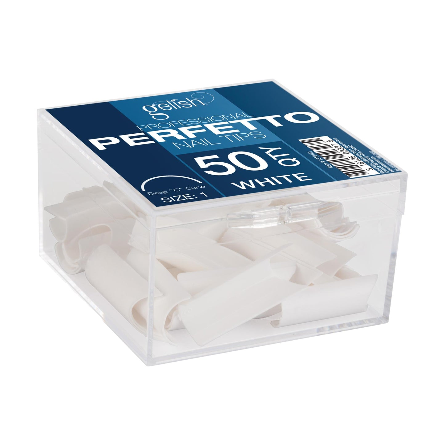 Gelish ProHesion Perfetto Nail Tips, 50 ct Refill, White