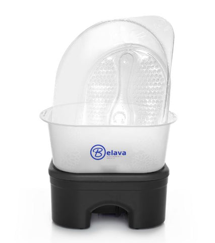 Image of Belava Pedicure Foot Massager & Heater with Tub, Black