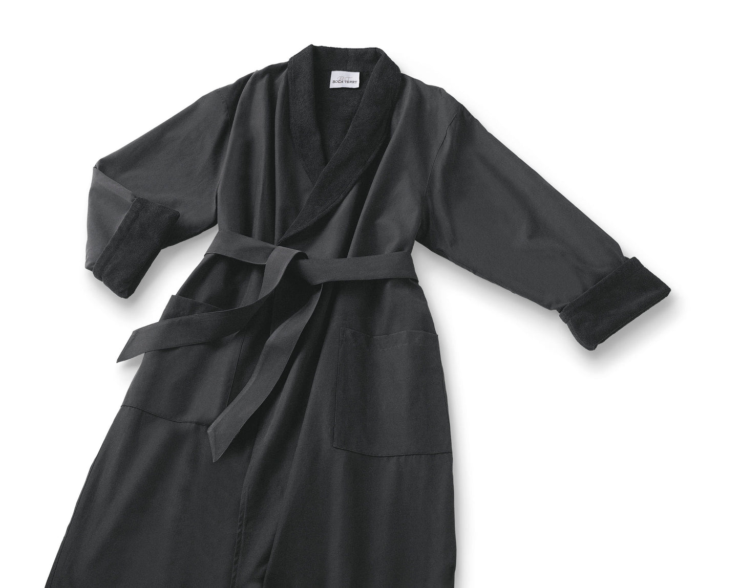 Boca Terry Microfiber Roll Collar Robe