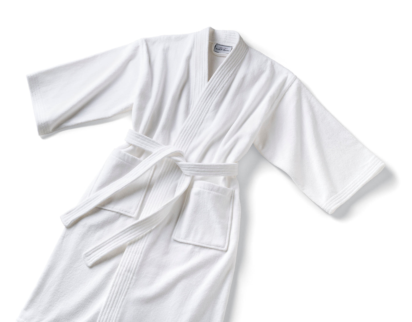 Boca Terry Robe, Velour Roll Collar
