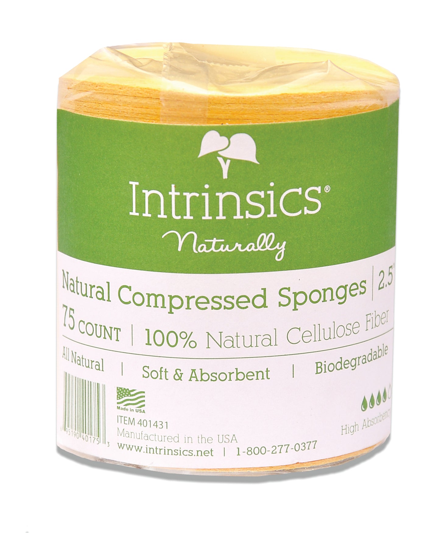 Intrinsics Compressed Sponges, 75ct