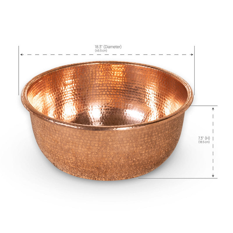 Living Earth Crafts Copper Pedicure Bowl
