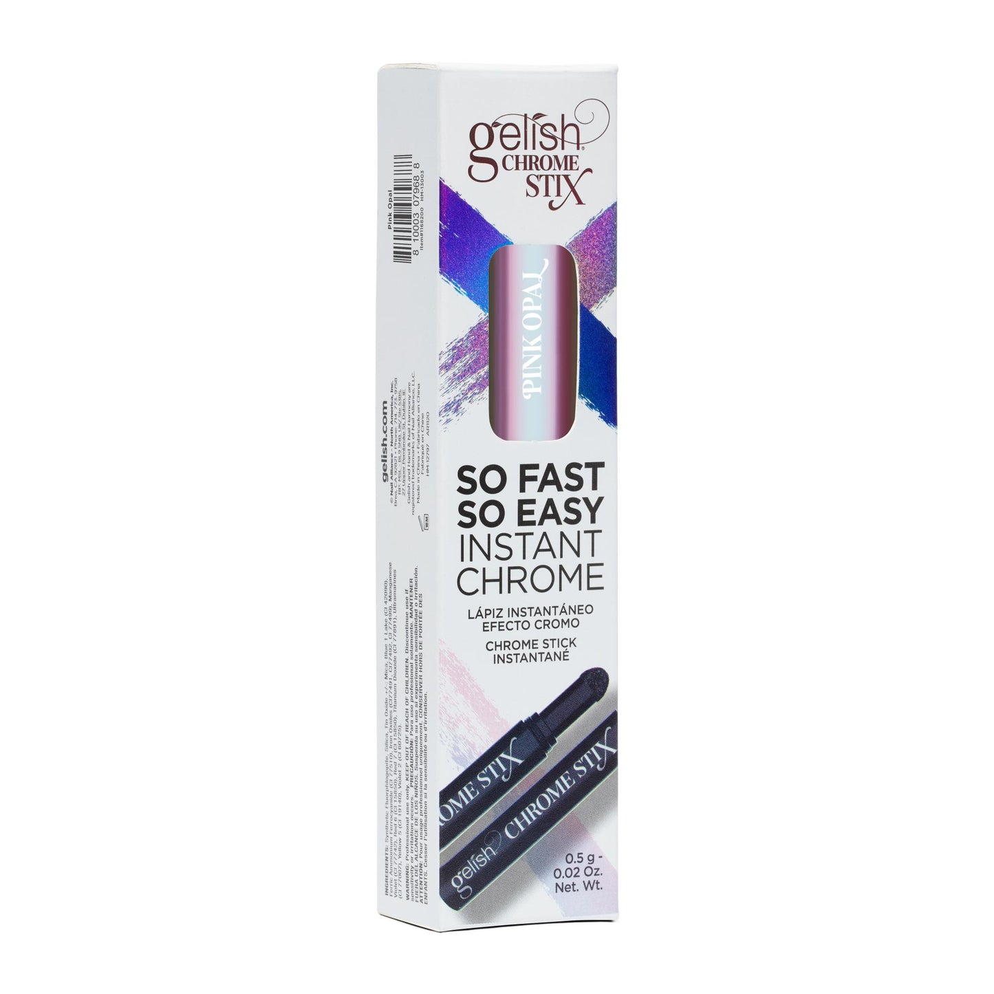 Gelish Chrome Stix, Pink Opal, 0.17 oz