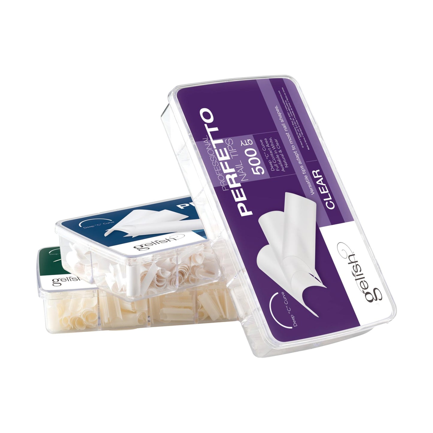 Gelish ProHesion Perfetto Nail Tips, Clear, 500 ct