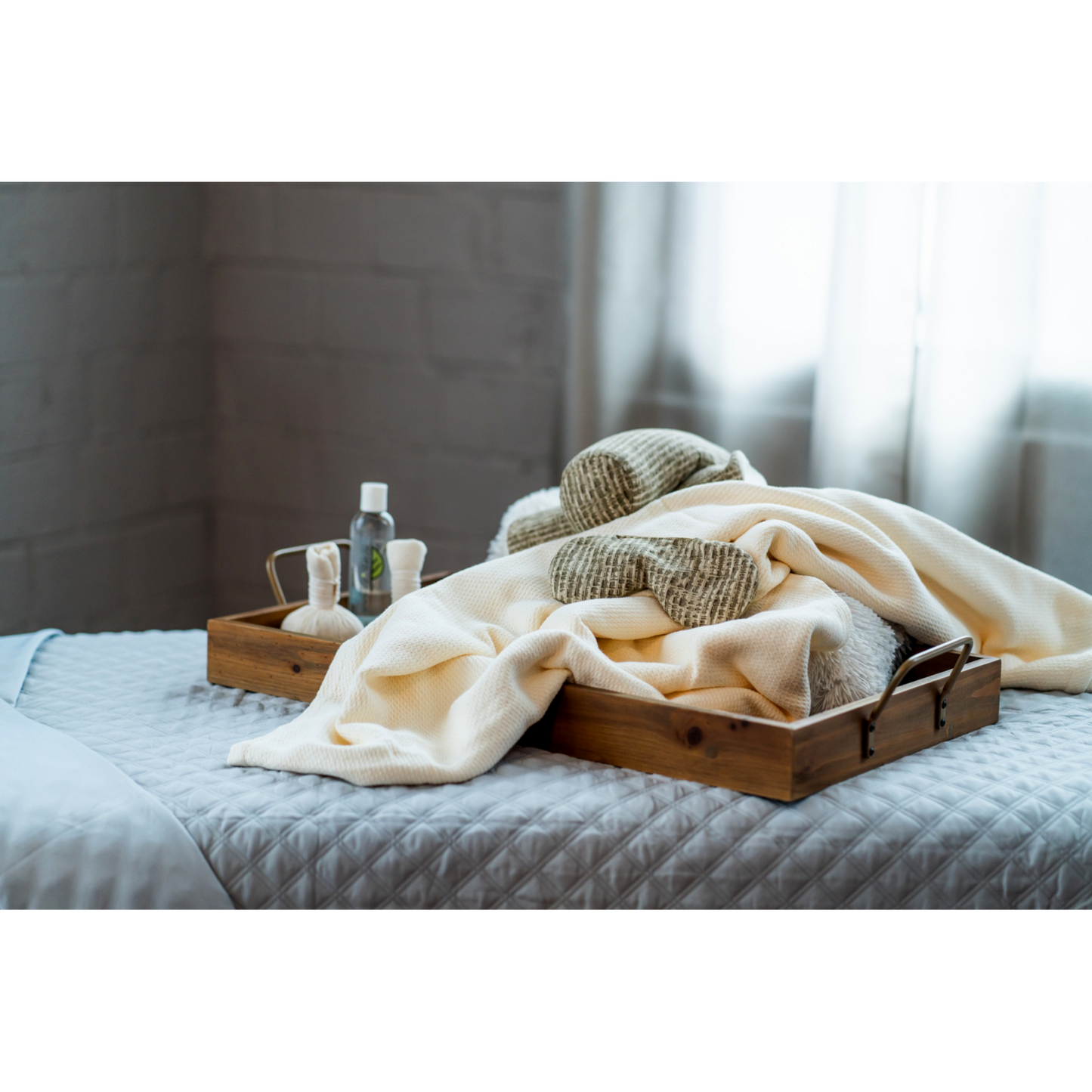 Sposh Organic Basket Weave Blanket, Natural