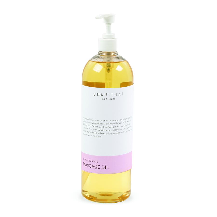 SpaRitual Jasmine Tuberose Massage Oil, 33 fl oz
