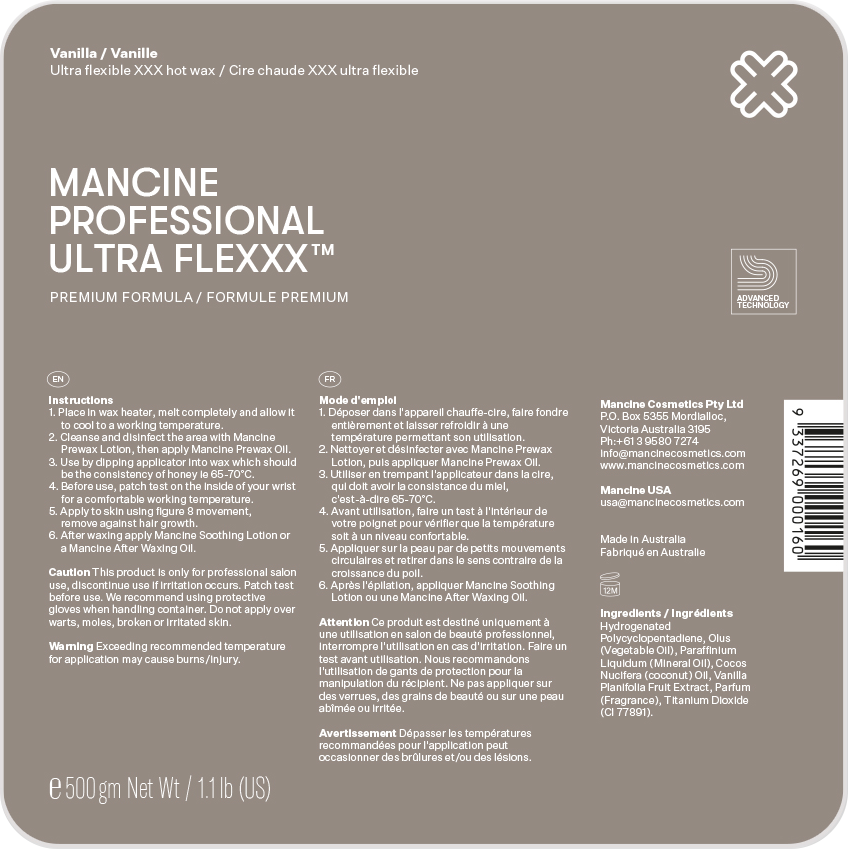 Mancine Hard Wax, Ultra Flexxx Vanilla, 4 Discs, 1.1 lbs