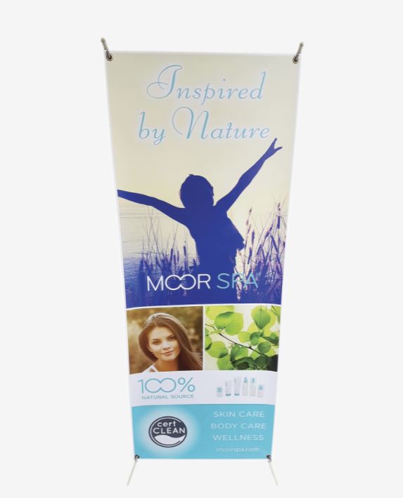 Moor Spa Vertical Banner Stand (2 ft x 6 ft)