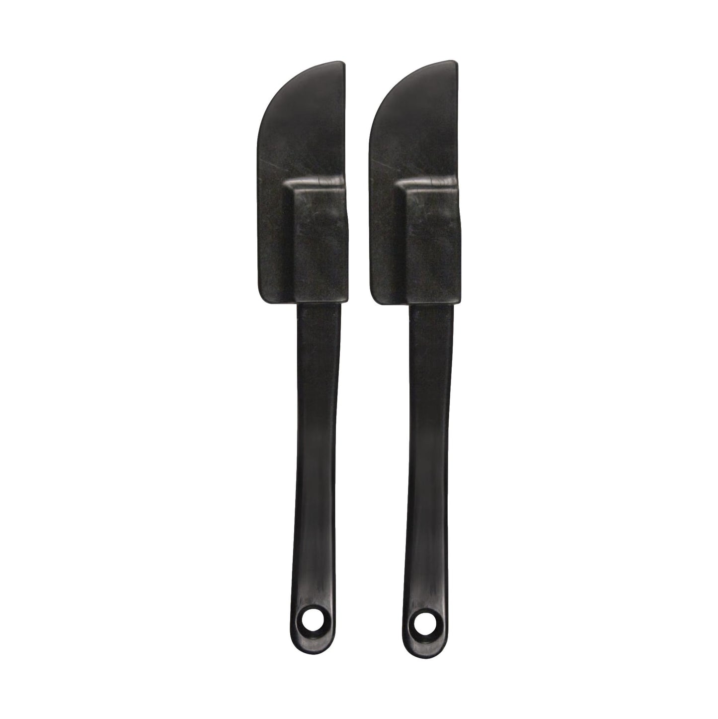 Black Rubber Spatulas, 6.5"L, 2 ct