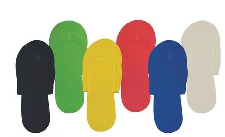 Pedicure Slippers, Assorted, 12 pair