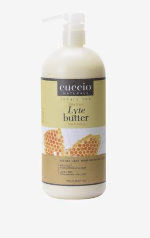 Cuccio Lyte Ultra Sheer Body Butter, Milk & Honey