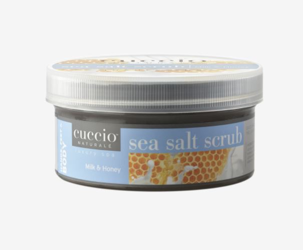 Cuccio Sea Salt Scrub, Milk & Honey, 19.5 oz