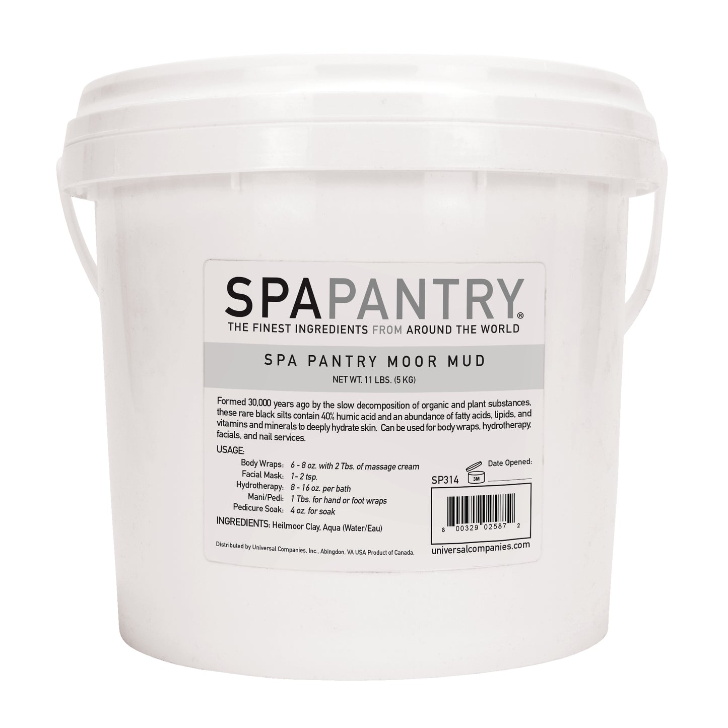 Spa Pantry Moor Mud, 11 lbs